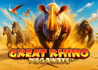 แจกเครดิตฟรีล่าสุด Great Rhino Megaways ทดลองเล่นฟรี
